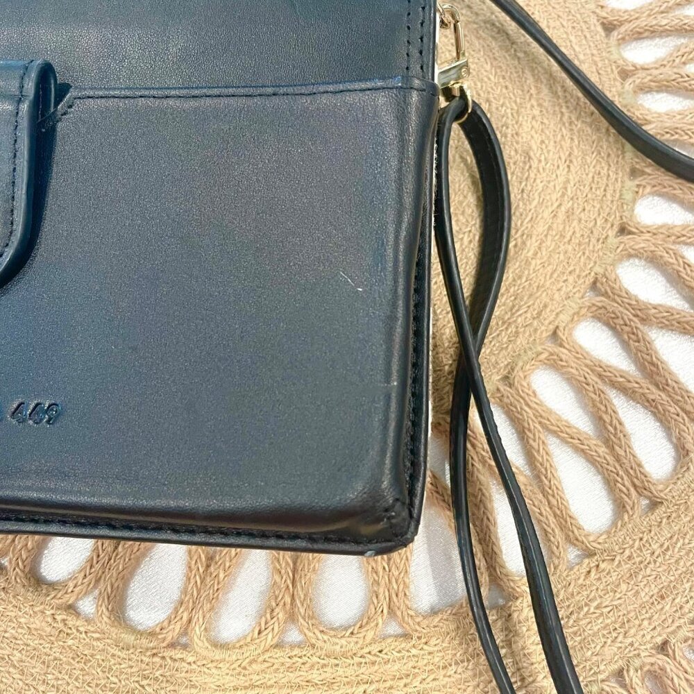 Spartina 449 Simone Phone City Market Crossbody Linen & Leather Bag - Picture 9 of 13